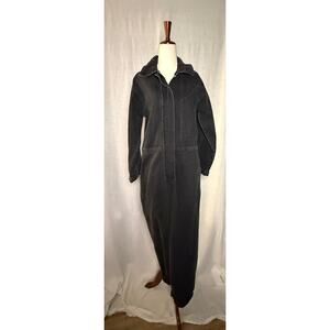 Happy Nature x Kate Hudson Black Denim Coveralls 
Size Small